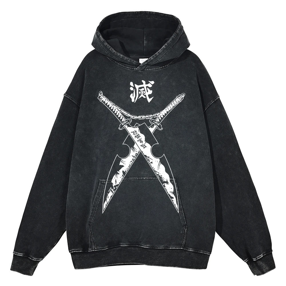 Tengen Uzui Swords Vintage Hoodie V4