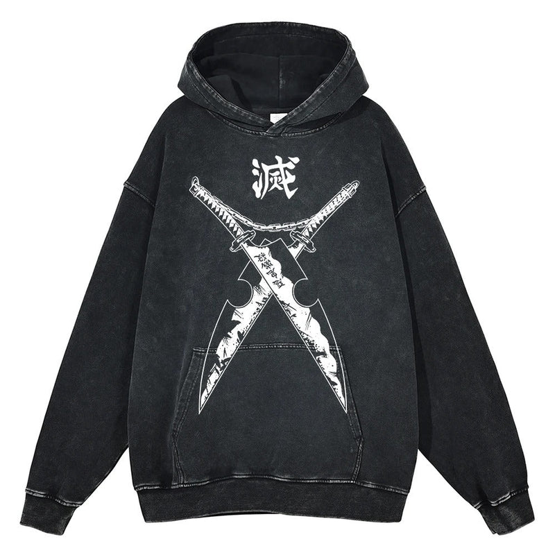 Demon Slayer "Tanjiro's Journey" Vintage Hoodie #04