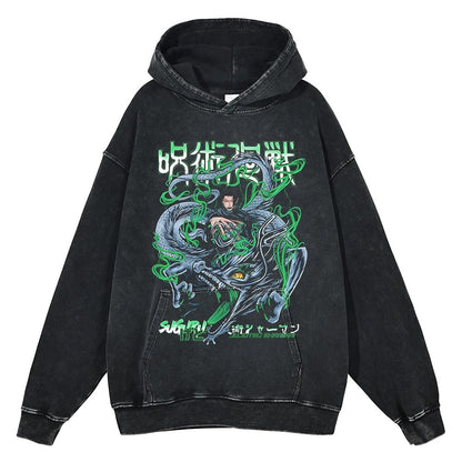 Geto Suguru Vintage Hoodie V1