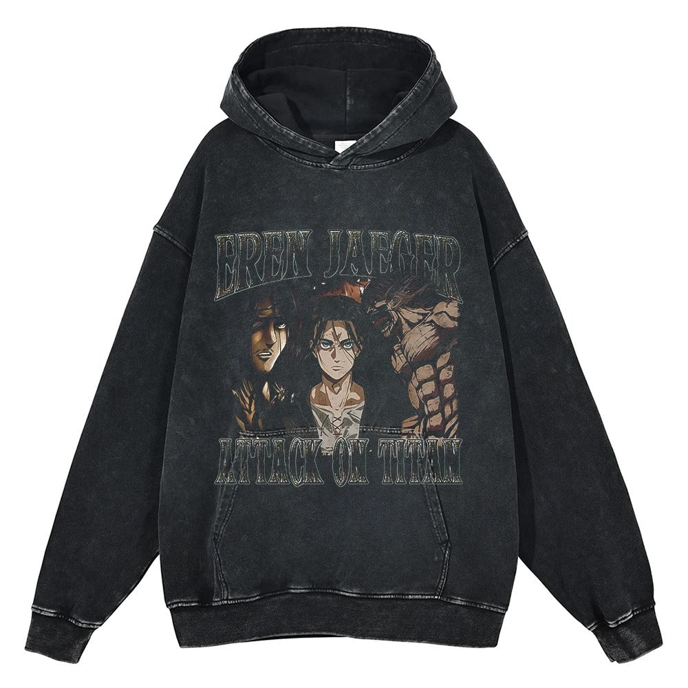 Eren Jaeger Vintage Hoodie V3