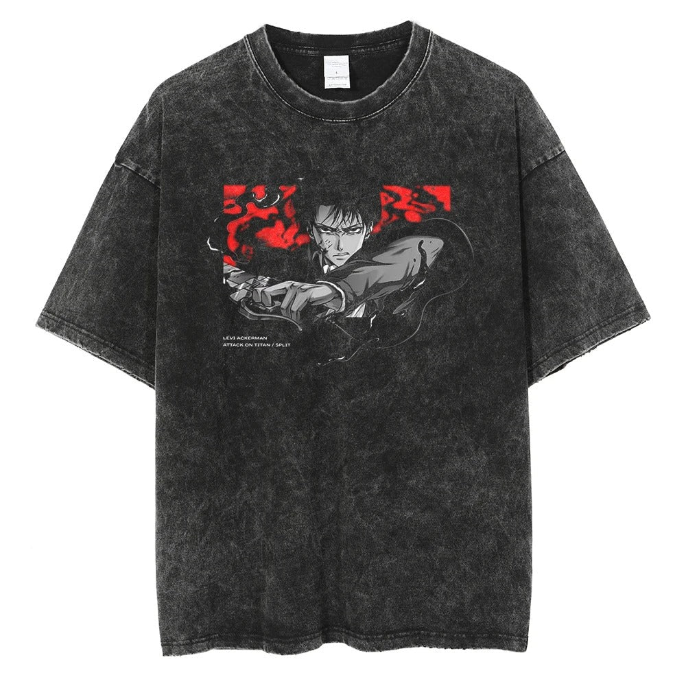Levi Ackerman Vintage T-shirt V3