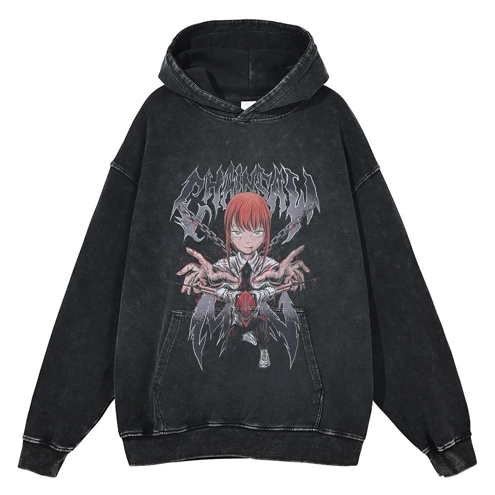 Chainsaw Man "Devil Hunters" Vintage Hoodie #01