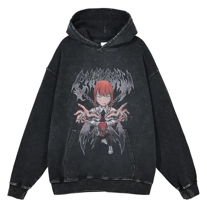 Chainsaw Man "Devil Hunters" Vintage Hoodie #01