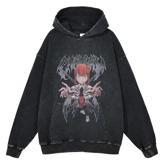 Chainsaw Man Vintage Hoodie V1