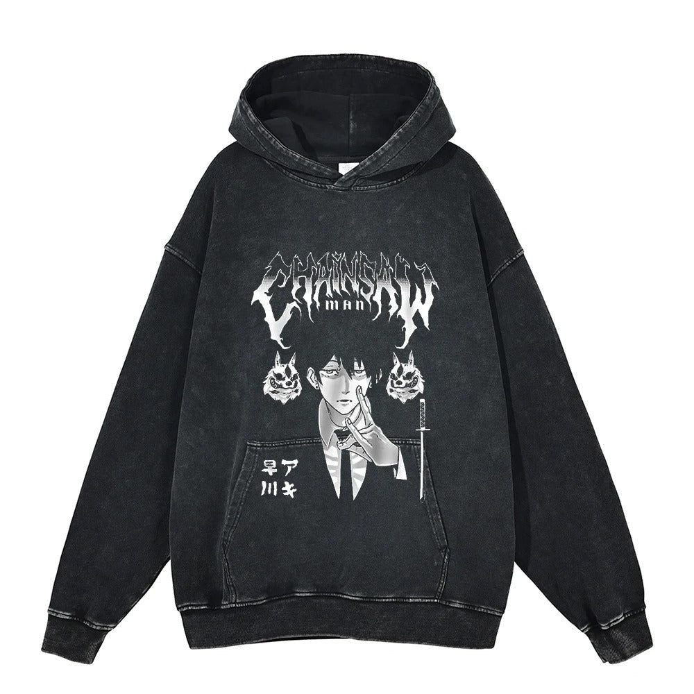 Aki Hayakawa "Fox Devil" Vintage Hoodie #01