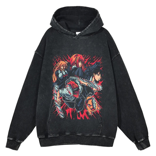 Chainsaw Man Vintage Hoodie V2