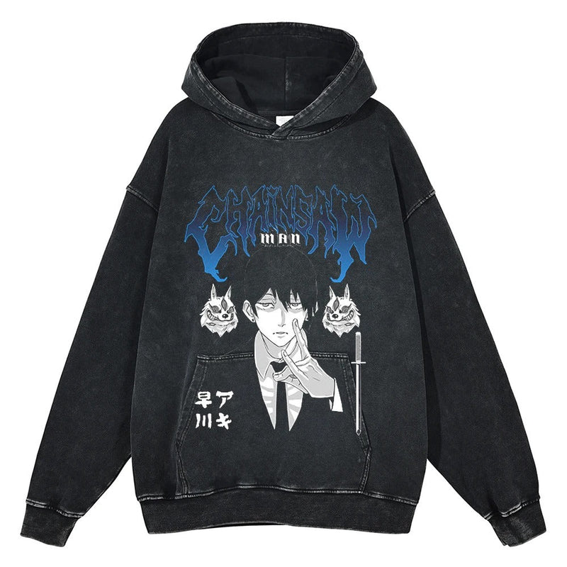 Aki Hayakawa "Fox Devil" Vintage Hoodie #01
