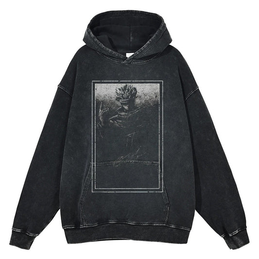 Gojo Satoru Vintage Hoodie V4