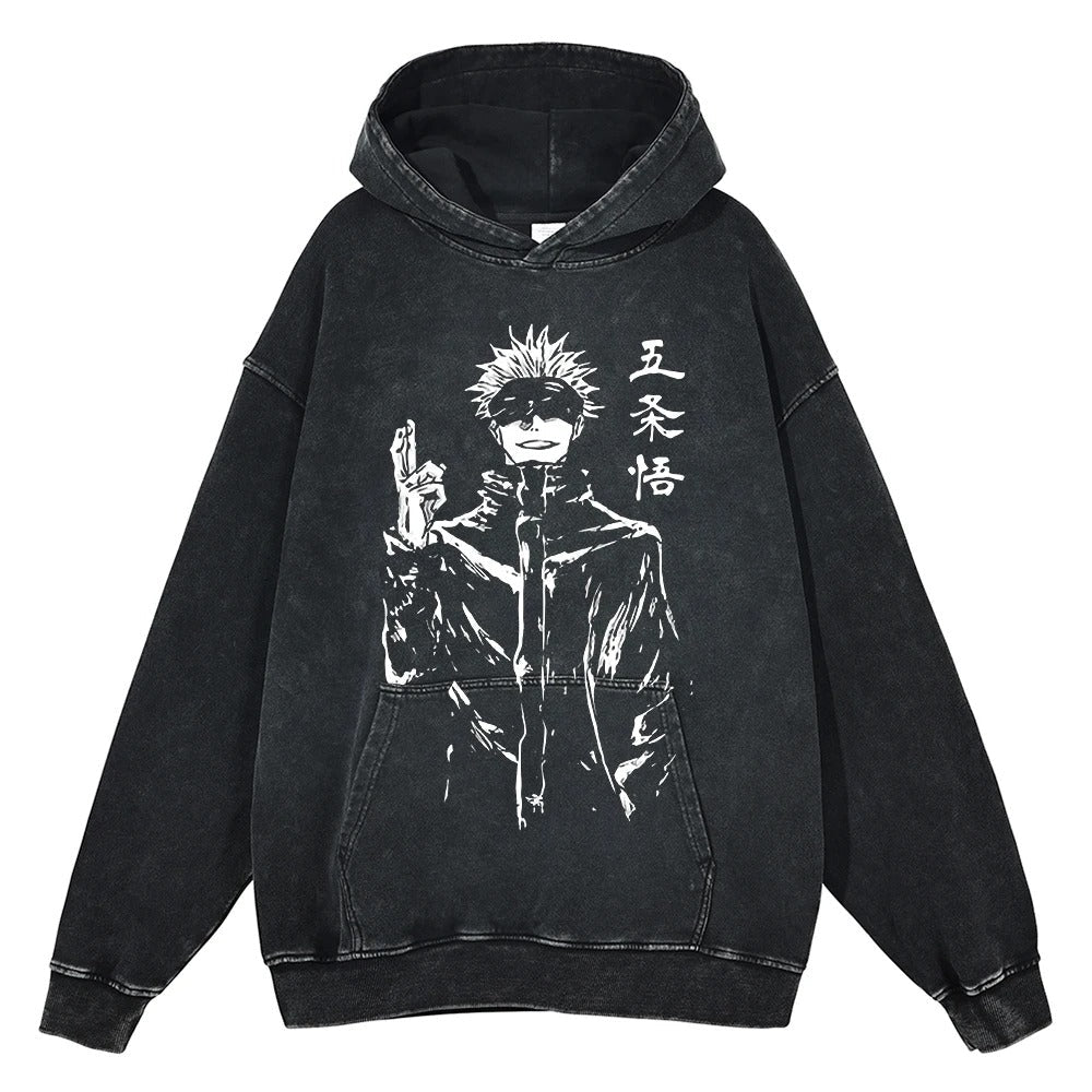 Gojo Satoru „Domain Expansion“ Vintage Hoodie #06