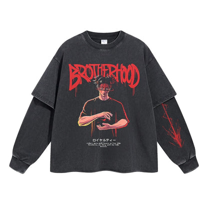 Choso "Brotherhood" Vintage Double Sleeve T-shirt