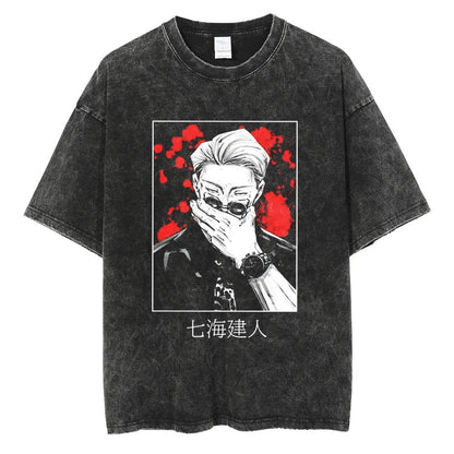 Nanami Kento "Overtime Sorcerer" Vintage T-shirt #02