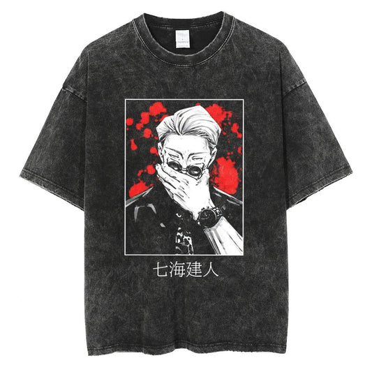 Nanami Kento "Overtime Sorcerer" Vintage T-shirt #02