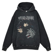 Megumi Fushiguro "Ten Shadows" Vintage Hoodie #01