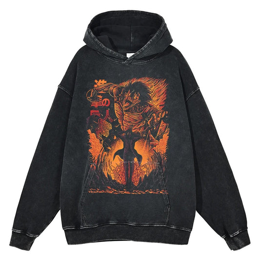 Eren Jaeger Vintage Hoodie V5