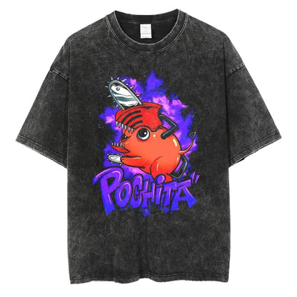 Pochita Vintage T-shirt V2