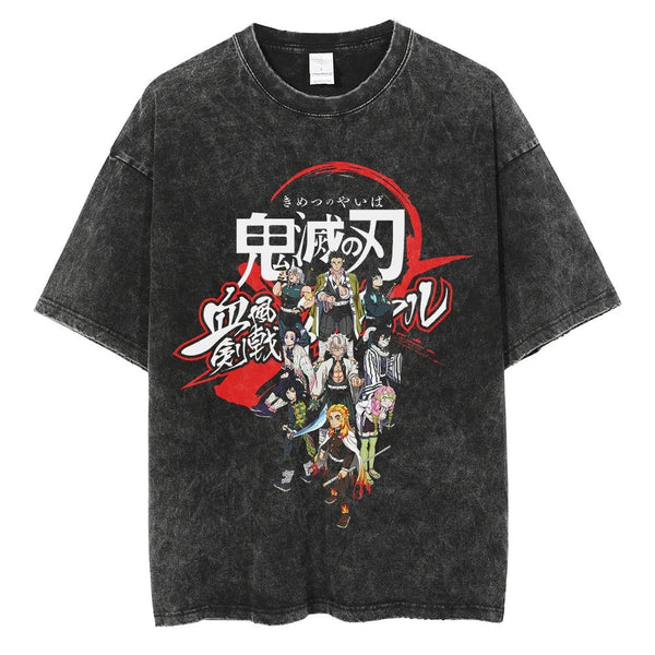 Demon Slayer Corps "Kimetsu no Yaiba" Vintage T-shirt #01
