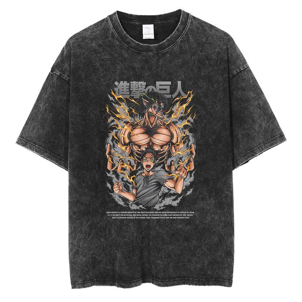 Eren Yaeger "Attack Titan" Vintage T-shirt #01