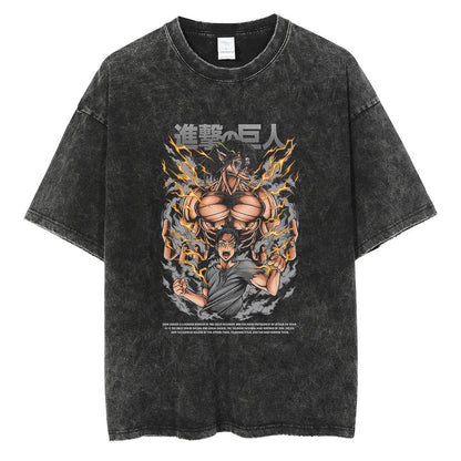 Eren Yaeger "Attack Titan" Vintage T-shirt #01