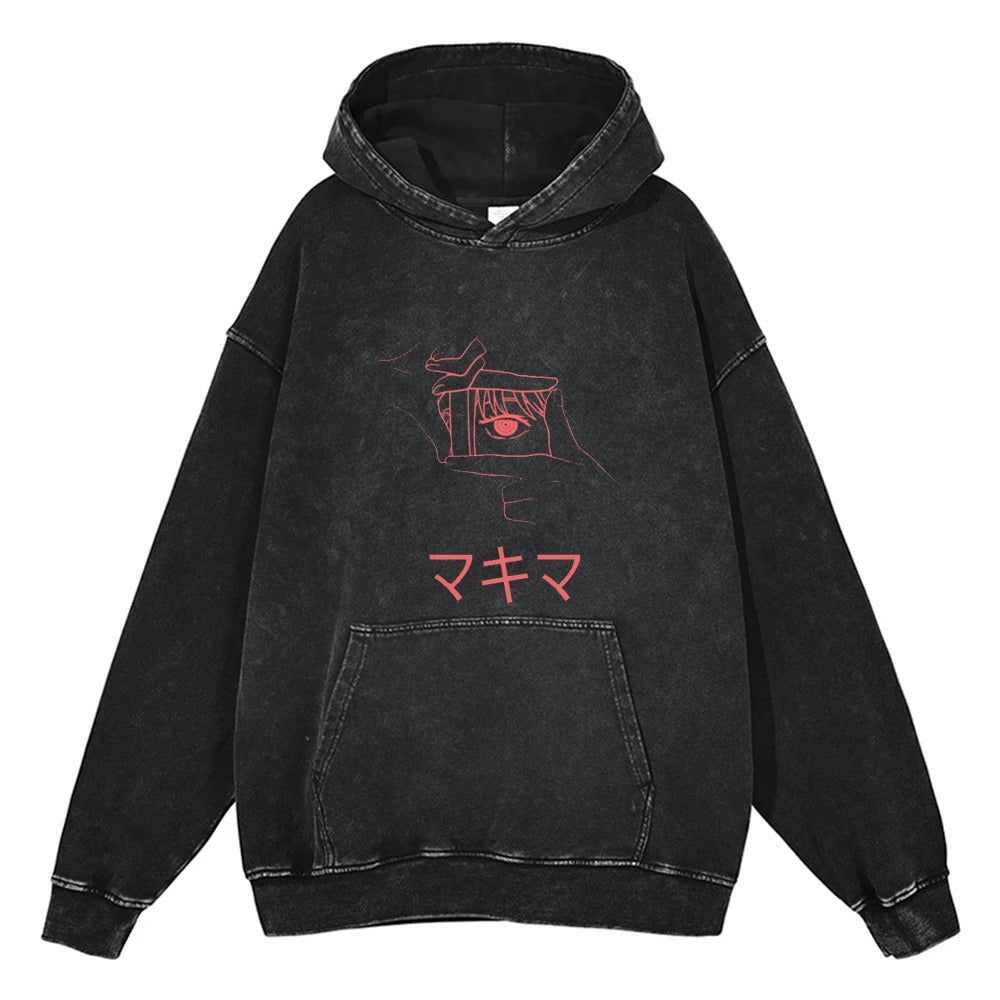 Sweat à capuche vintage Aki Hayakawa « Curse Devil » n° 02