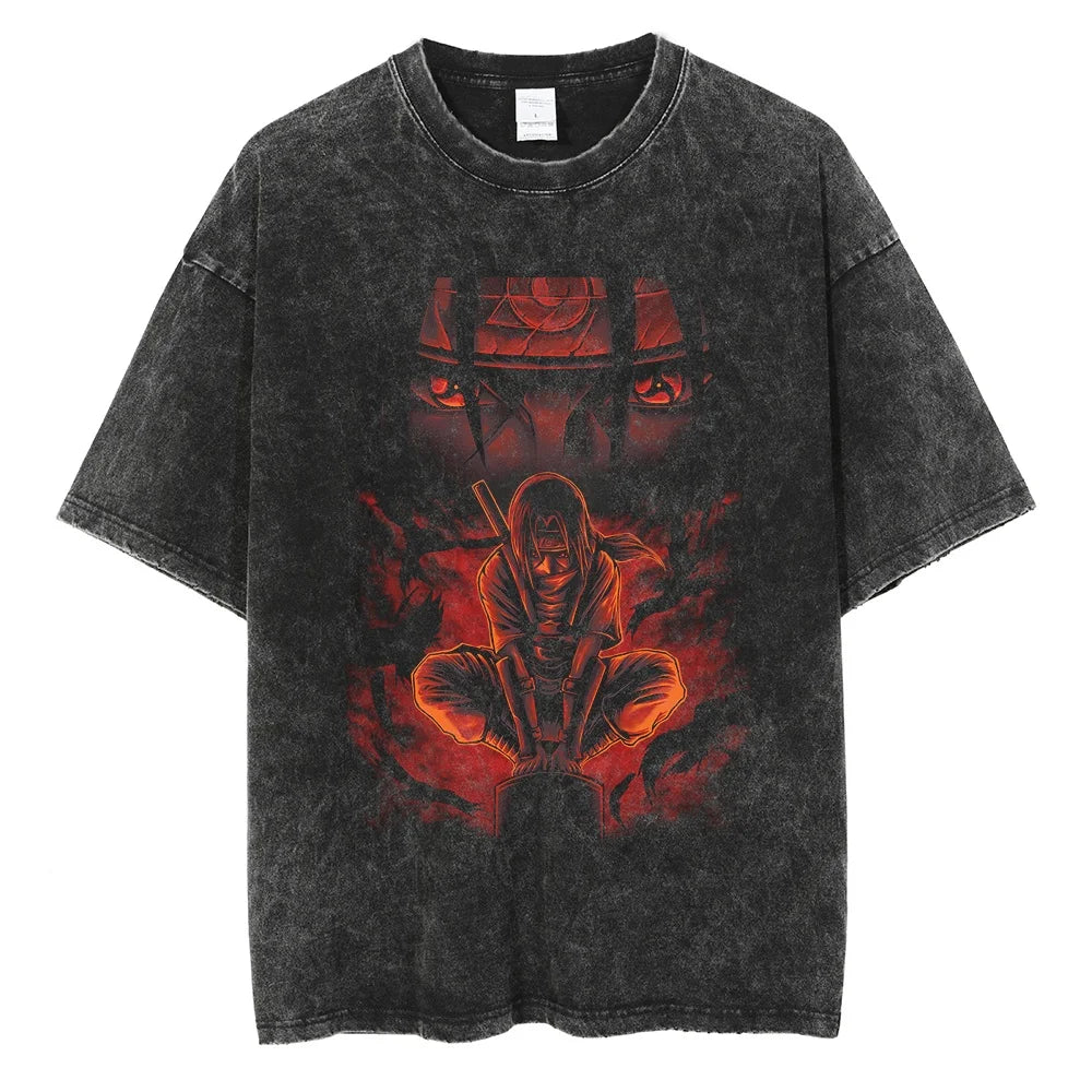 T-shirt vintage Itachi Uchiha « Tueur du clan »