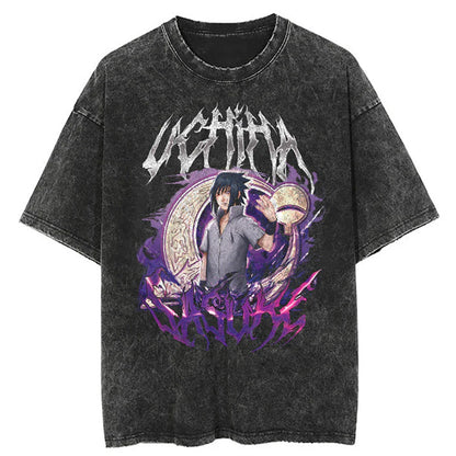 Sasuke Uchiha "Sharingan Warrior" Vintage T-shirt
