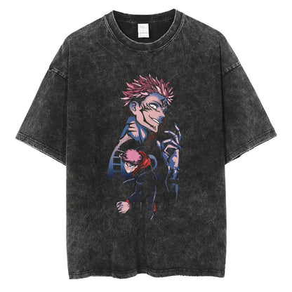 Sukuna X Itadori Vintage T-shirt V2