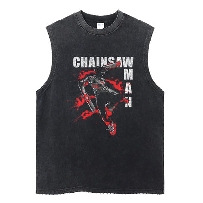 Chainsaw Man Vintage Tank Top V1