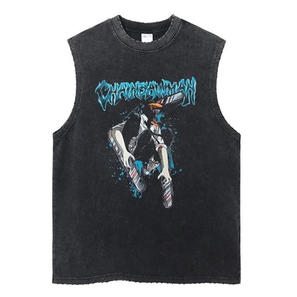 Chainsaw Man Vintage Tank Top V4