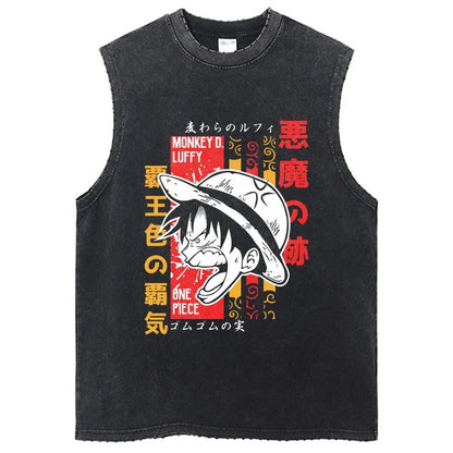 Luffy Vintage Tank Top V4