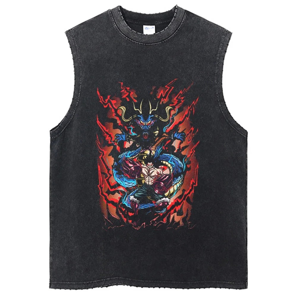 Luffy X Kaido Vintage Tank Top