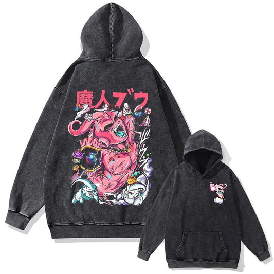 Majin Buu Vintage Hoodie V1